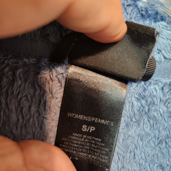 The North Face Blue Gray Osito Fuzzy Fleece Jacket Women's Size S/P Full Zip - Picture 11 of 16